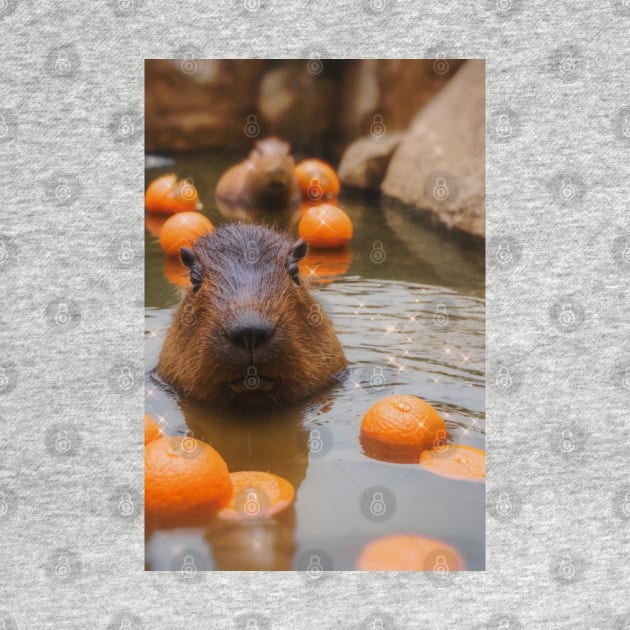 Capybara Citrus Bath by hunnydoll